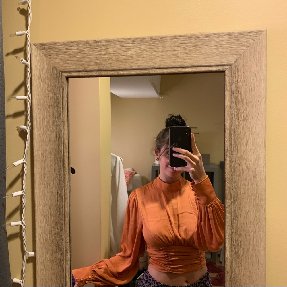 Free people satin tie top - Picture 6 of 8